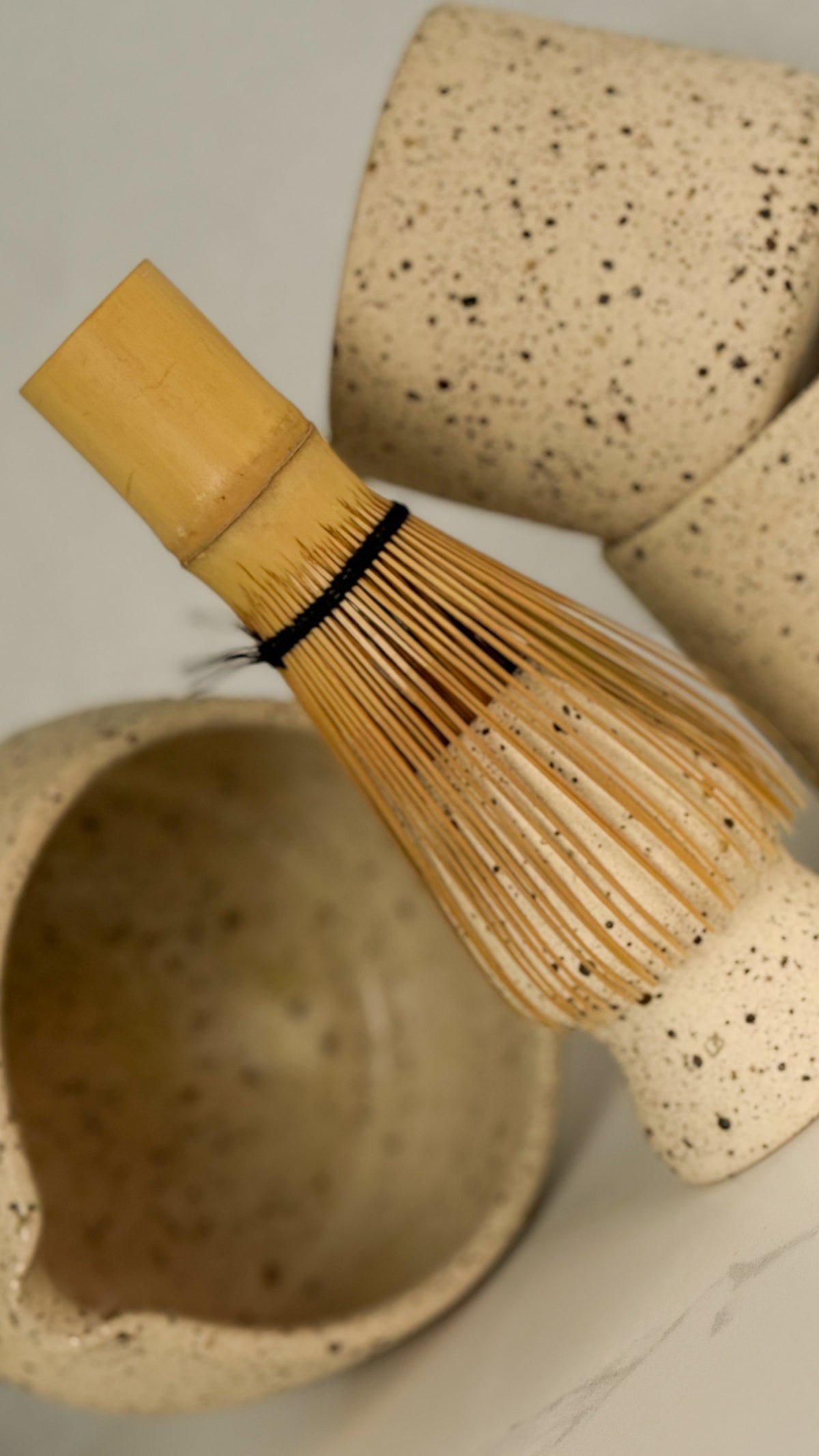 Zestaw matcha :matchawan, yunomi i kusenaoshi