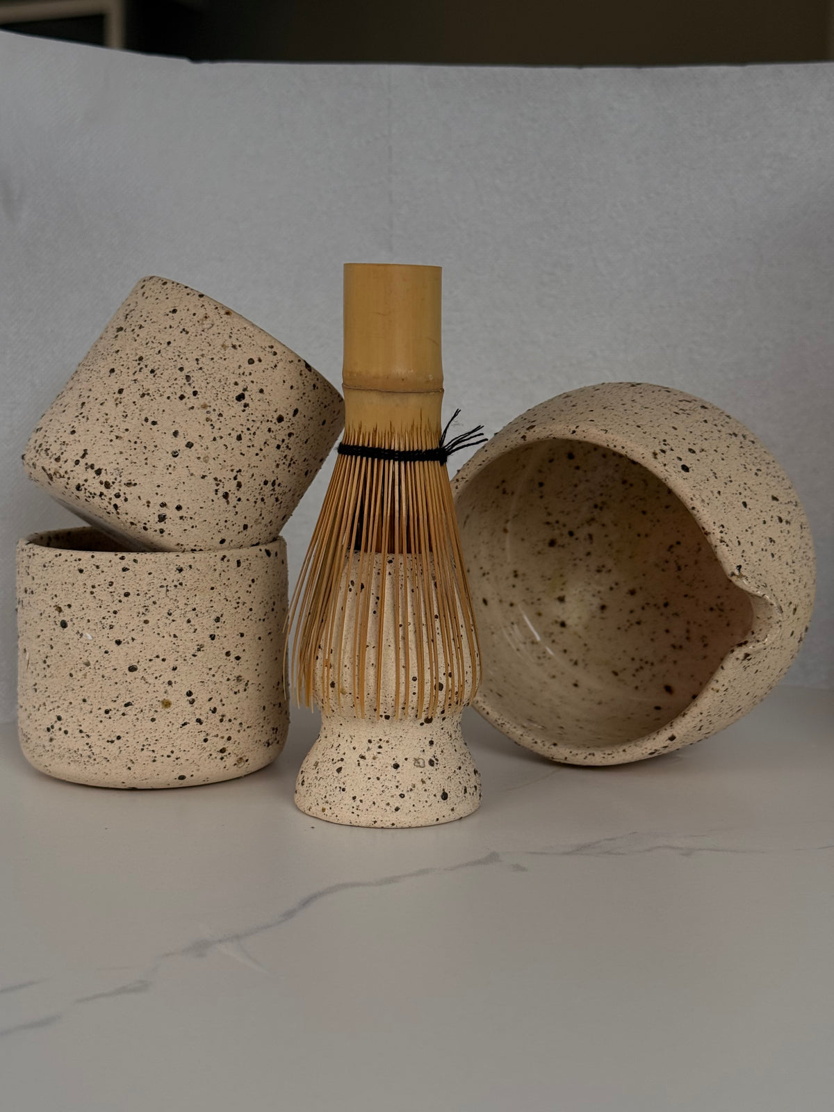 Zestaw matcha :matchawan, yunomi i kusenaoshi