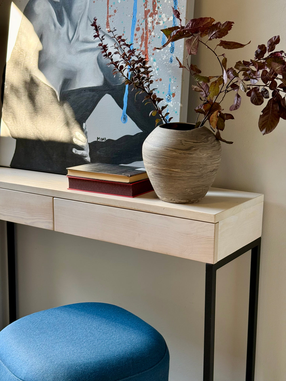 Wazon ceramiczny „Nagare” z trzech kolorów gliny