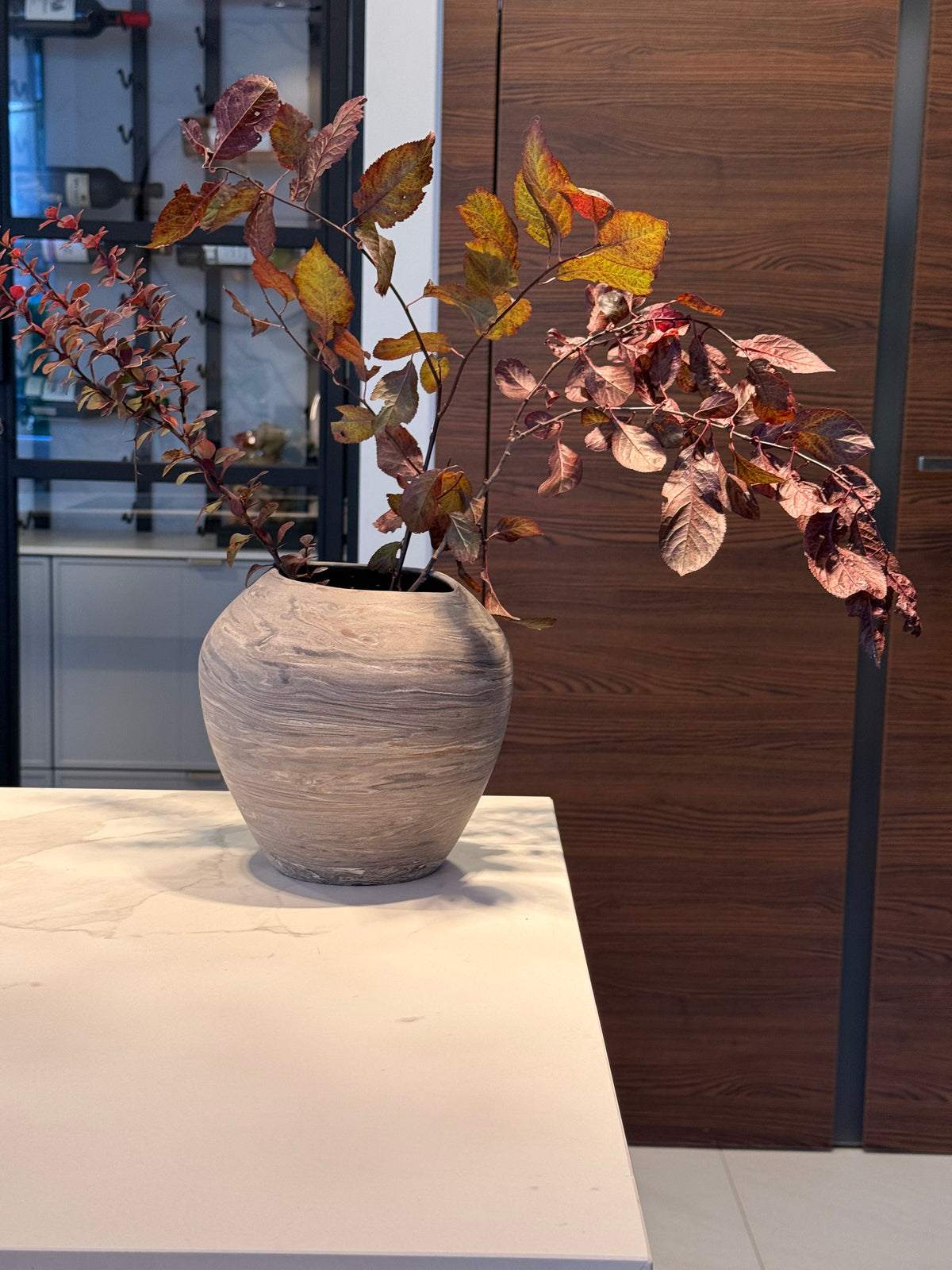 Wazon ceramiczny „Nagare” z trzech kolorów gliny