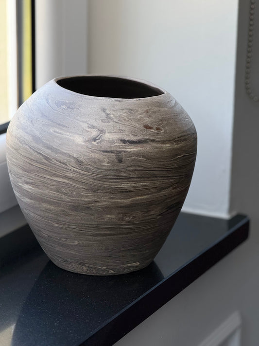 Wazon ceramiczny „Nagare” z trzech kolorów gliny